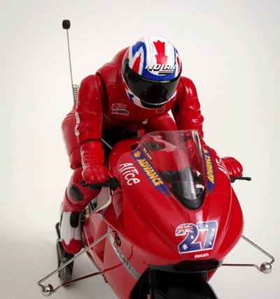 Ducati R/C Motorcycle with Leaning Rider